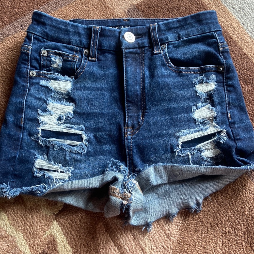 Dark wash American Eagle jean shorts